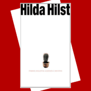 capa livro Poemas Malditos, gozosos e devotos Hilda Hilst Capa de livro com fundo branco. No topo, o nome “Hilda Hilst” em letras pretas grandes. No centro, um pequeno vaso com um cacto. Na parte inferior, em letras menores, o subtítulo “Poemas malditos, gozosos e devotos”.