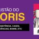 Imagem com fundo roxo e o título “Listão do Noris”. Abaixo, um subtítulo em faixa preta: “Desistência, cases, tendências, Bowie, etc”. À direita, há uma ilustração em estilo pixel art de um homem barbudo segurando uma caneca, e no canto inferior aparece “#006”.